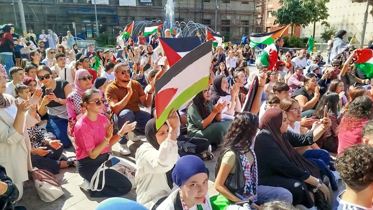 Concentraci&oacute;n estudiantil en apoyo a la flotilla y a Gaza