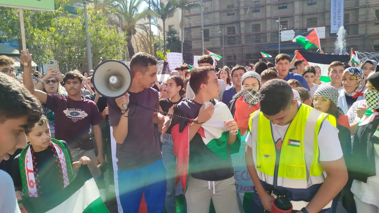 Concentraci&oacute;n estudiantil en apoyo a la flotilla y a Gaza