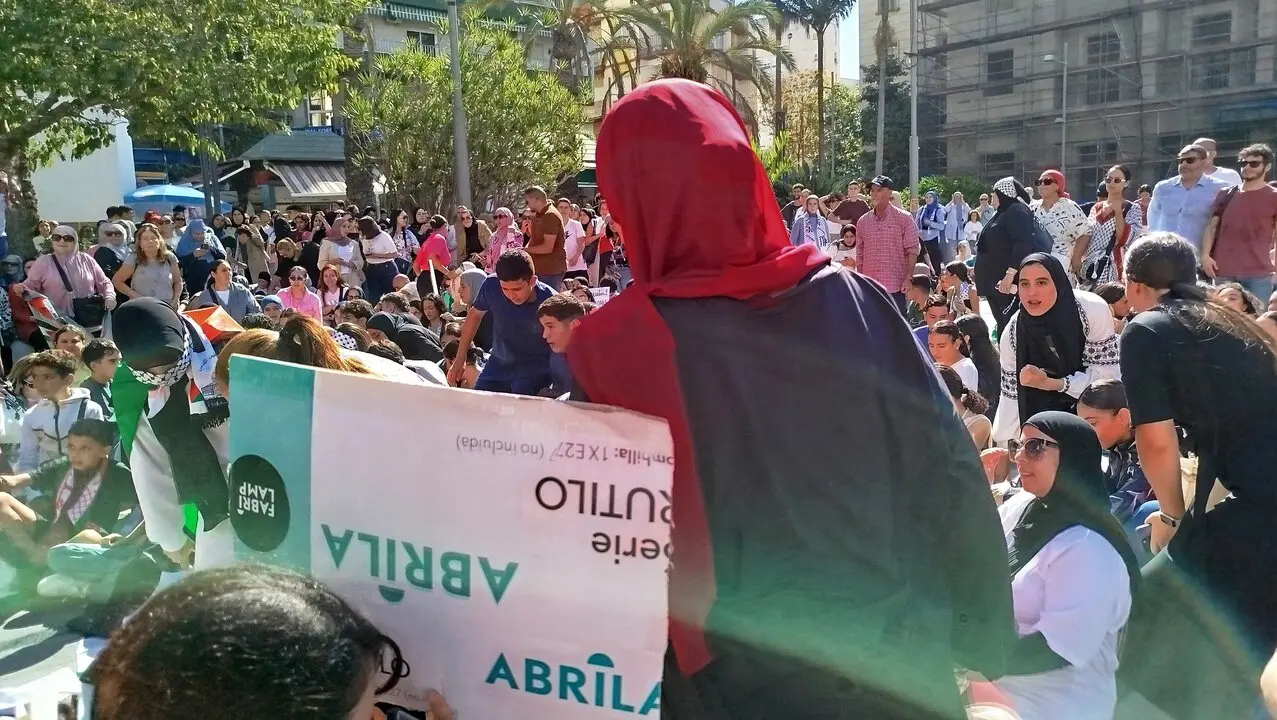 Concentraci&oacute;n estudiantil en apoyo a la flotilla y a Gaza