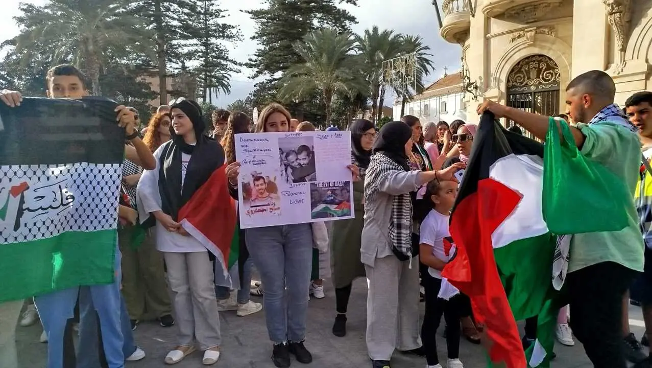 Manifestaci&oacute;n estudiantil por Palestina / S.I