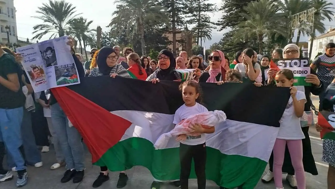 Manifestaci&oacute;n estudiantil por Palestina / S.I