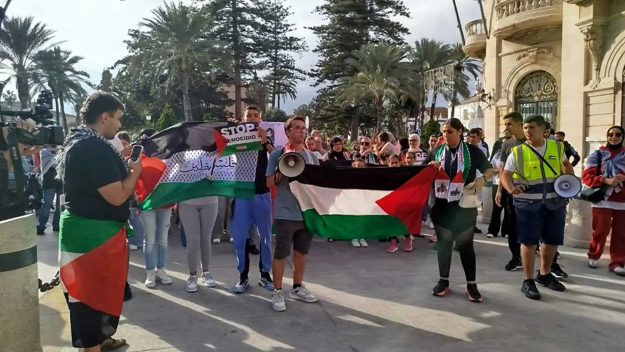 Manifestaci&oacute;n estudiantil por Palestina / S.I