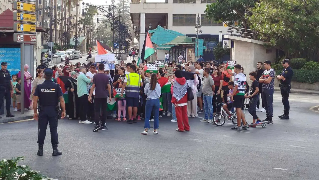 Manifestaci&oacute;n estudiantil por Palestina / S.I