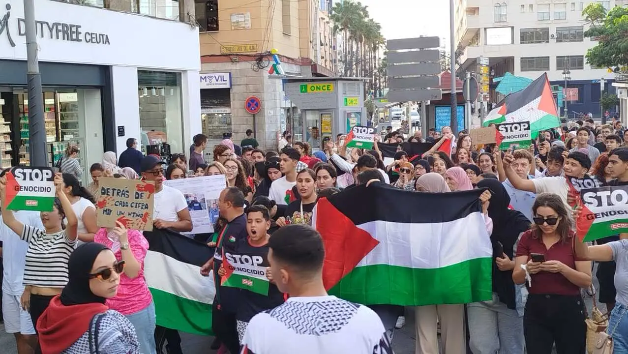 Manifestaci&oacute;n estudiantil por Palestina / S.I