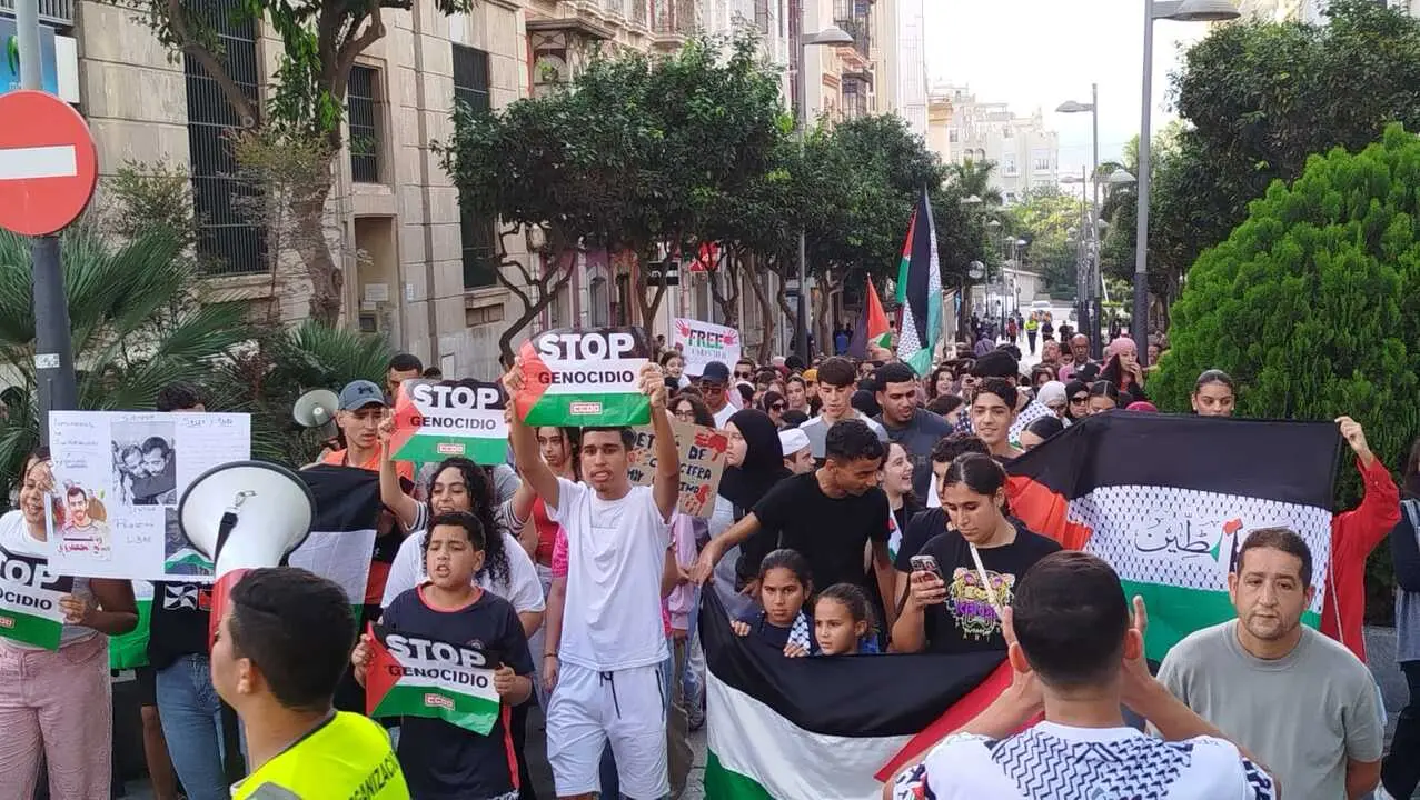 Manifestaci&oacute;n estudiantil por Palestina / S.I
