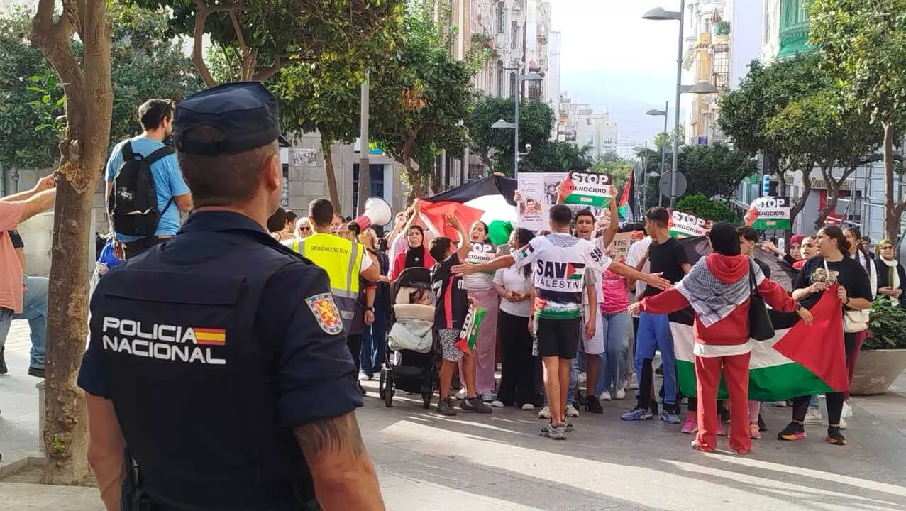 Manifestaci&oacute;n estudiantil por Palestina / S.I