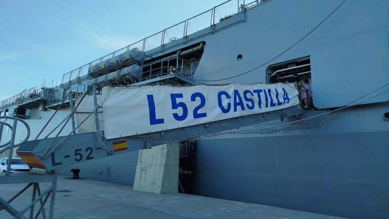 Jura de Bandera civil en el buque Castilla