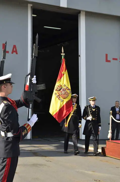 Jura de Bandera civil en el buque Castilla