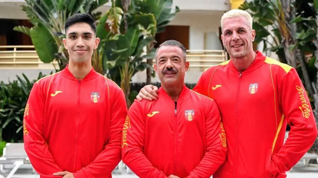 Miguel V&aacute;zquez, Jos&eacute; Mar&iacute;a Rivas y Javier Soto
