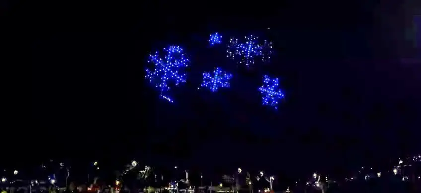 Espect&aacute;culo de luces con drones