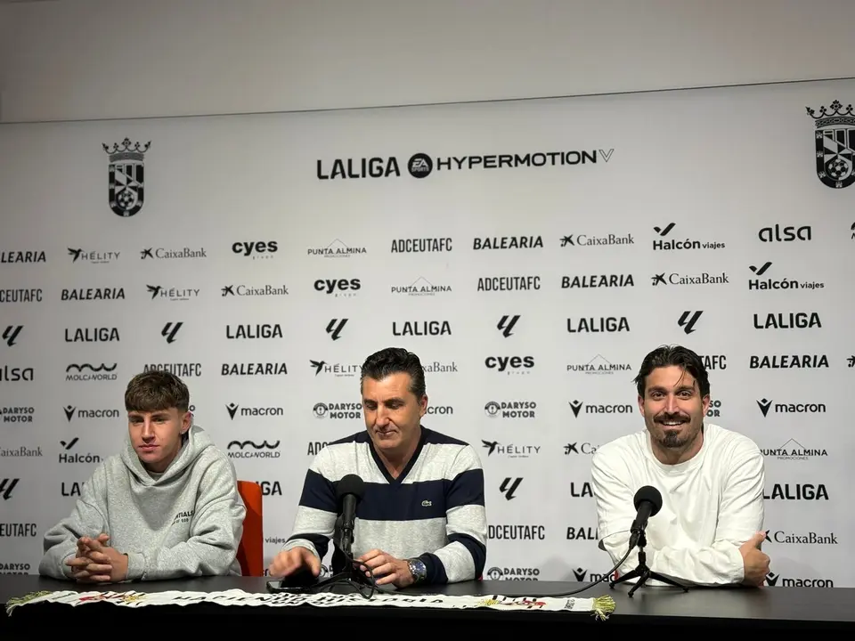 La AD Ceuta FC presenta a Marc Dom&egrave;nech y Jos&eacute; Campa&ntilde;a / M.Zapico