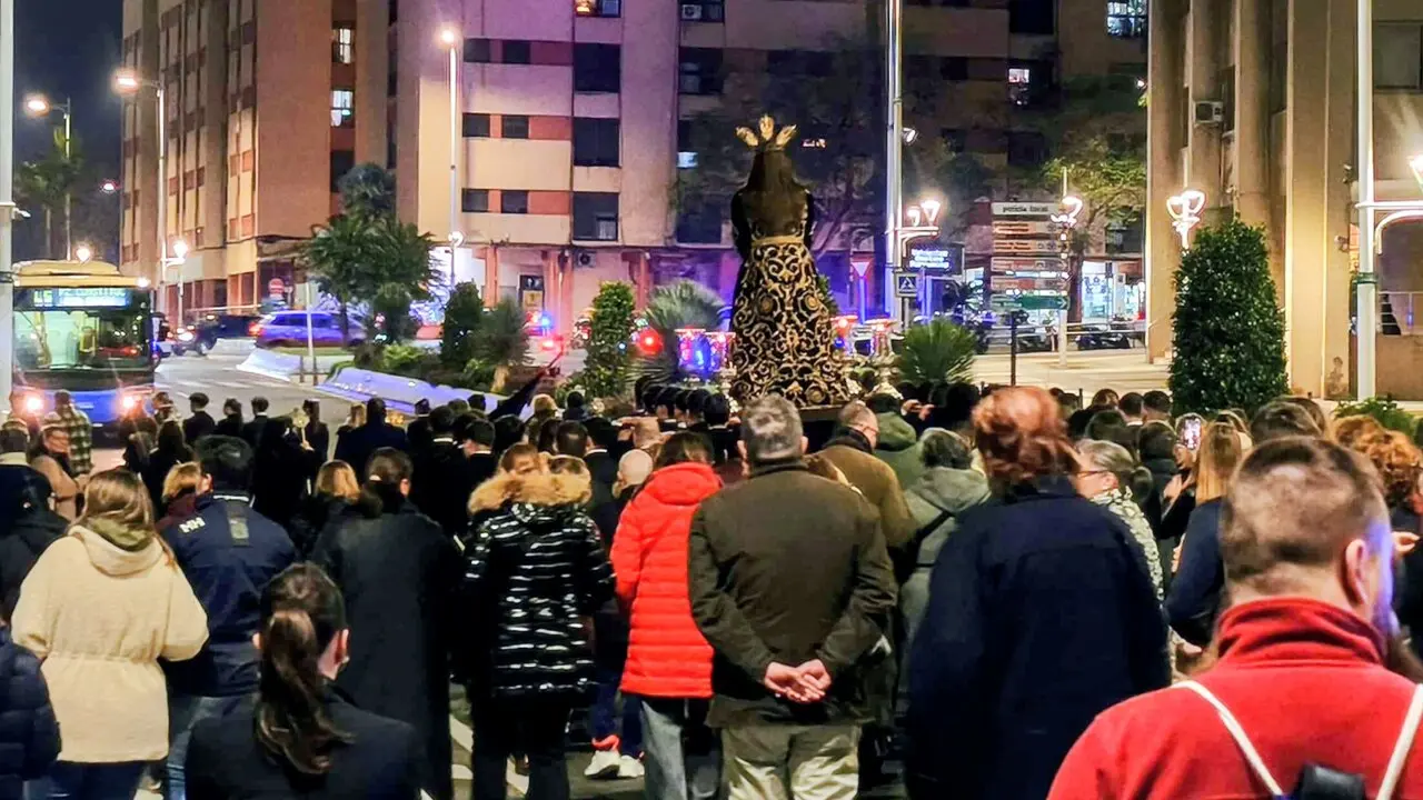 Traslado de Nuestro Padre Jes&uacute;s Cautivo y Rescatado Medinaceli a la iglesia de San Francisco