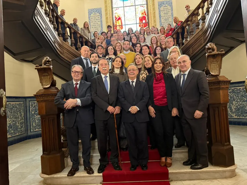 La Fundaci&oacute;n &rdquo;la Caixa&rdquo; presenta el balance de su acci&oacute;n social en el Palacio de la Asamblea./ M. Zapico