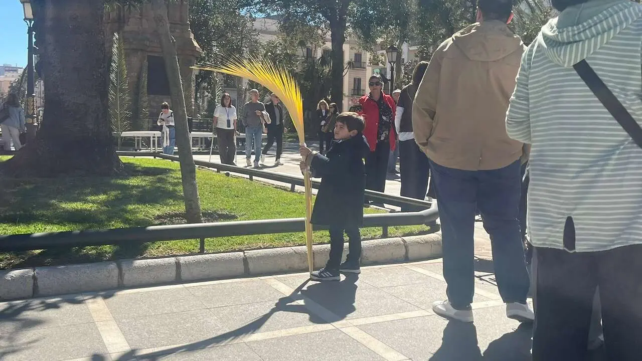 Bendici&oacute;n de las palmas en el Domingo de Ramos.