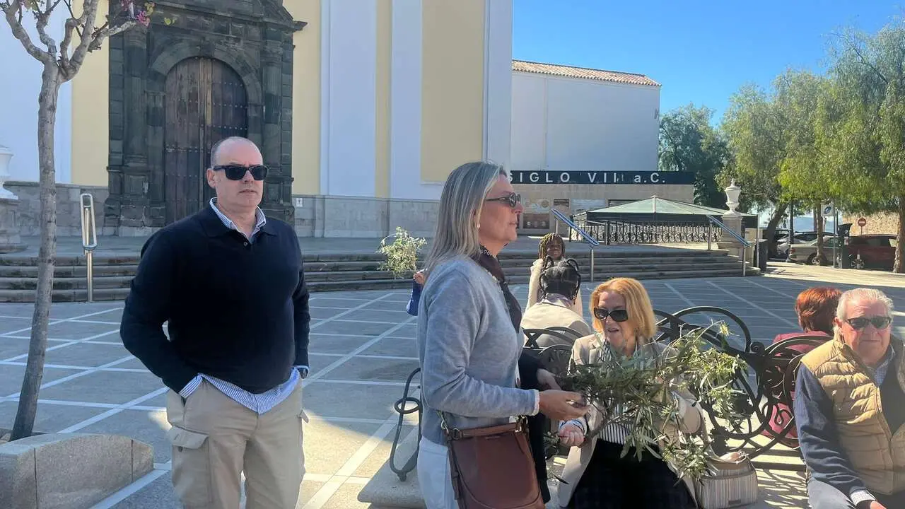 Bendici&oacute;n de las palmas en el Domingo de Ramos.