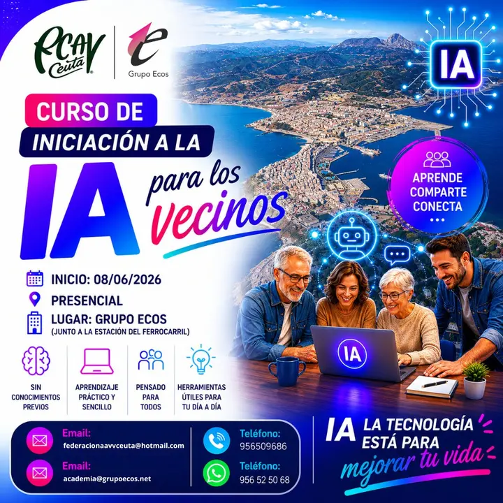 CURSO IA PARA VECINOS CEUTA