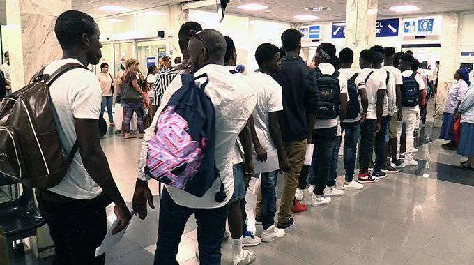 Salida CETI migrantes