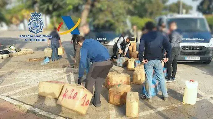 Operaci&oacute;n anti droga en el Campo de gibraltar polic&iacute;a hach&iacute;s
