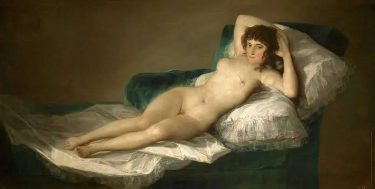La maja, mastectomizada, una iniciativa de 'Arte en vena'