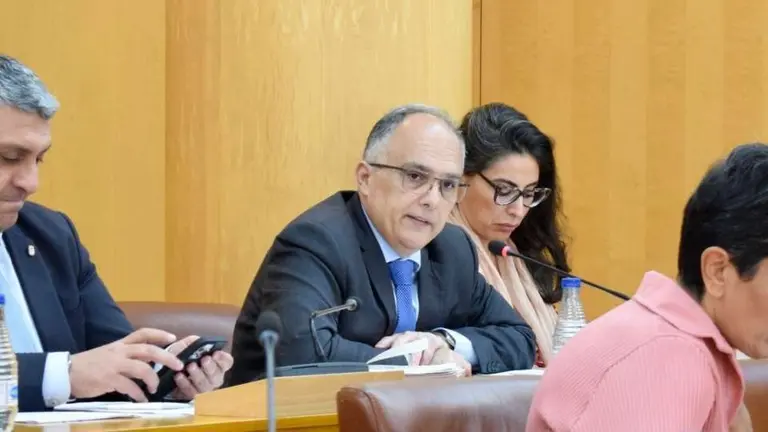  Gait&aacute;n durante una de sus intervenciones en el Pleno de este jueves. 