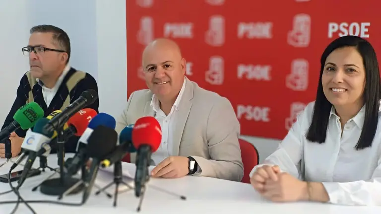 Juan Guti&eacute;rrez durante la comparecencia de este mi&eacute;rcoles en la sede del PSOE