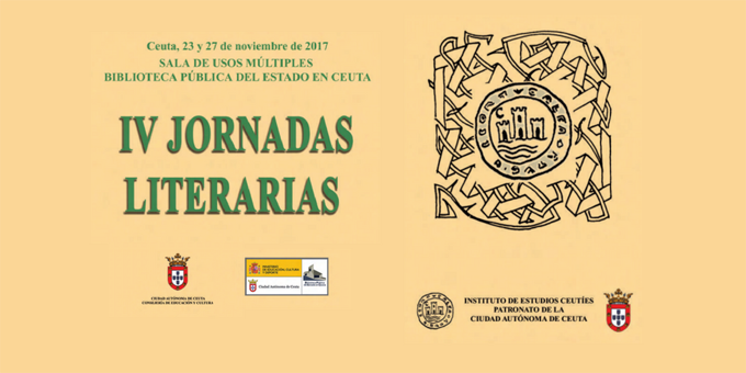 Cartel anunciador de las IV Jornadas Literarias del IEC (REPRODUCCIÓN)