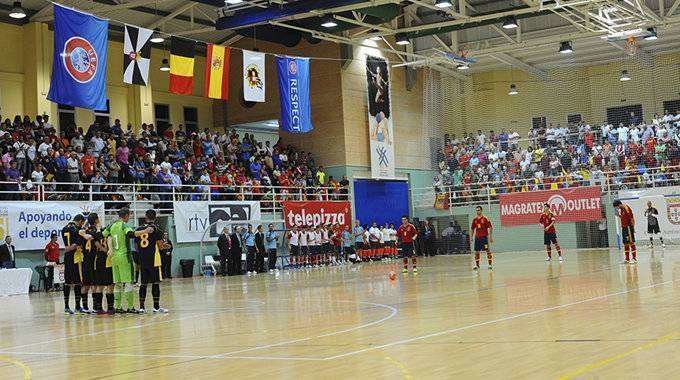 Partido de la selección nacional de fútbol sala disputado en Ceuta (CEDIDA)