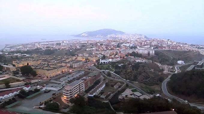 Vista aérea de Ceuta (C.A.)