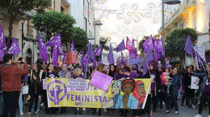 Cabecera de la manifestación feminista del pasado viernes (C.A.)