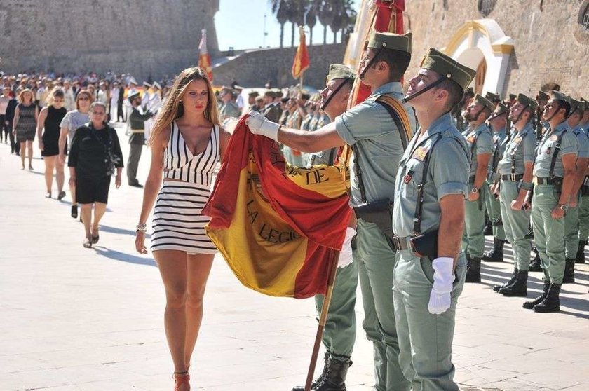 Jura de bandera en las Murallas Reales, Ceuta