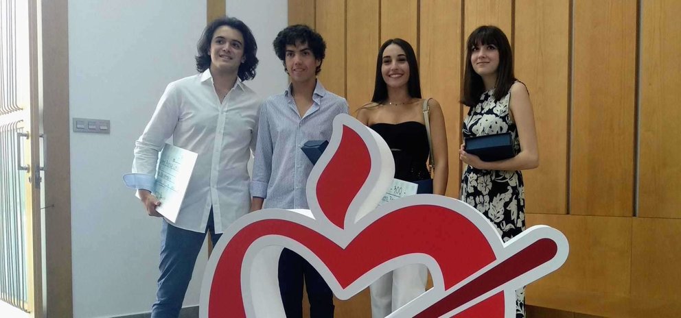 Jaime, Alberto, Emma y Lucía, las mejores notas de la PEvAU en Ceuta, del Colegio San Agustín