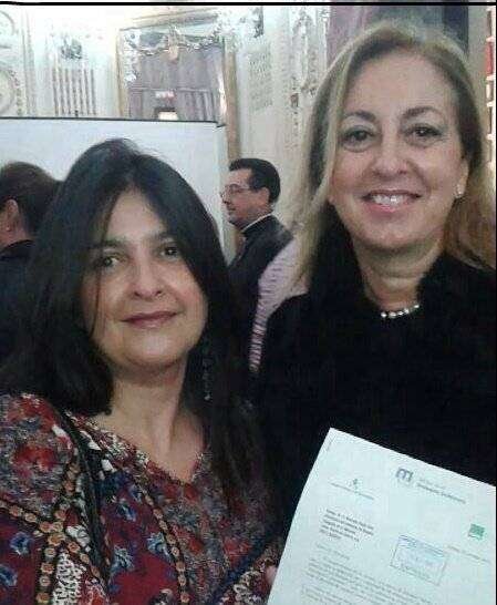 Elisabeth Muñoz, secretaria autonómica de SATSE, con Adela Nieto, consejera de Sanidad-1