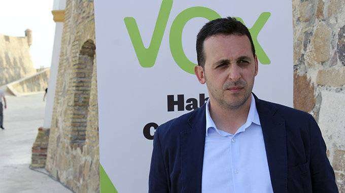 El presidente de la gestora de VOX en Ceuta, Juan Sergio Redondo (C.A.)