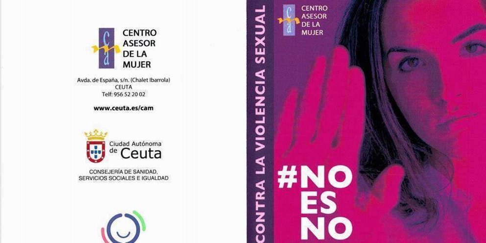 Díptico de la campaña &#34;“Por una Feria sin violencia sexual: no es no” (REPRODUCCIÓN)