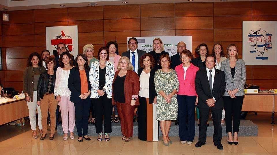 Participantes en el pleno del Consejo Territorial de Servicios Sociales y Dependencia (CEDIDA)