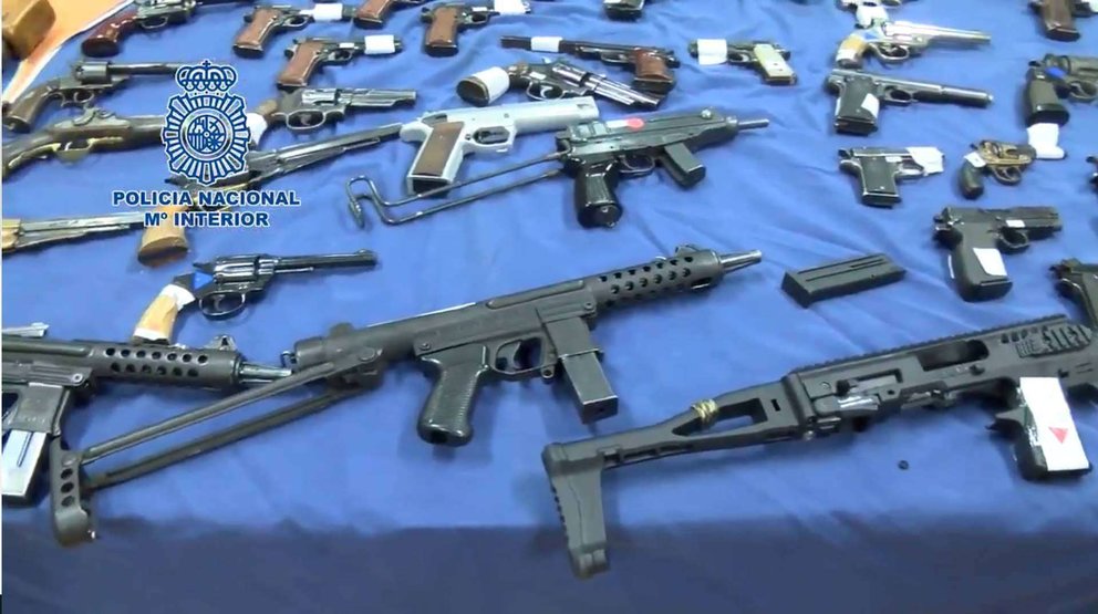 Armas intervenidas por la Policía Nacional (MINISTERIO DEL INTERIOR)