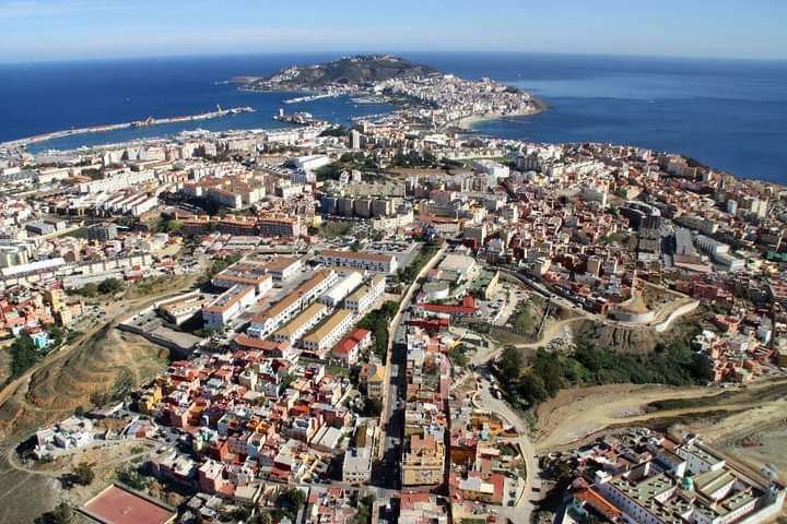 Vistas aéreas y panorámicas de Ceuta