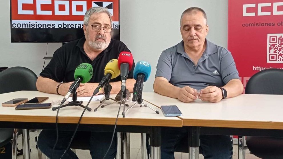 Emilio Postigo y Francisco López, secretarios generales de CCOO de Ceuta y Melilla (C.A.)
