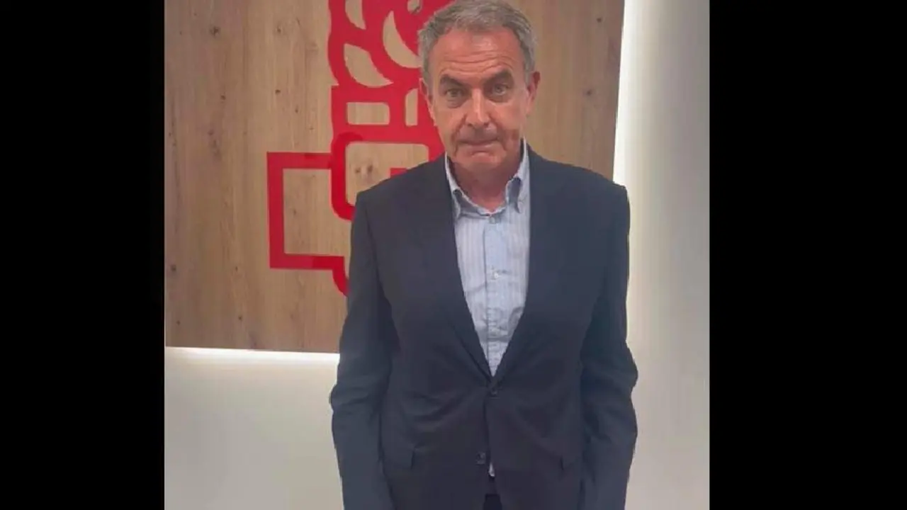 Captura del v&iacute;deo remitido por Rodr&iacute;guez Zapatero (REPRODUCCI&Oacute;N)