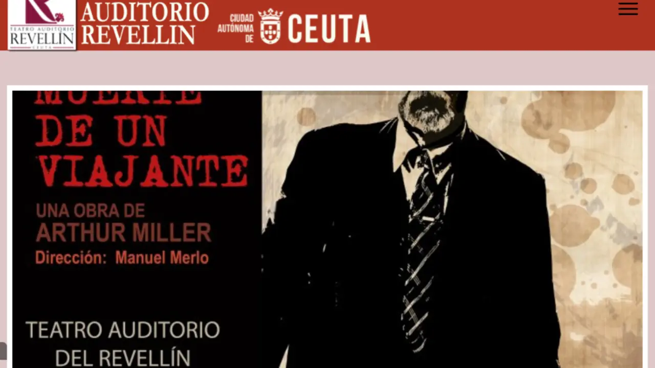  Captura de la web del teatro del Revell&iacute;n de este mismo mi&eacute;rcoles anunciando una obra para octubre de 2022. 