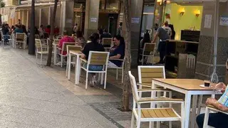 Imagen del centro de la ciudad tomada ayer (C.A.) TERRAZA