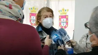 Benarroch, durante su comparecencia de esta ma&ntilde;ana ante la prensa (C.A.)