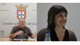  A la izquierda, Jos&eacute; Luis Fern&aacute;ndez Medina y a la derecha, la responsable de Hipatia, Paloma Fern&aacute;ndez Coleto en un montaje. 