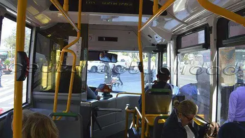 Interior autob&uacute;s