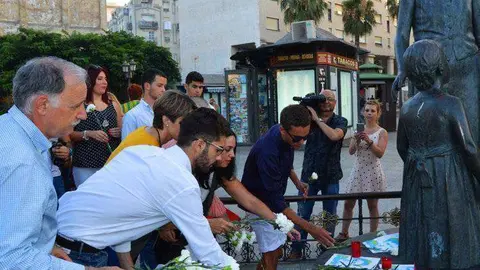 homenaje miguel &aacute;ngel blanco terrorismo ofrenda