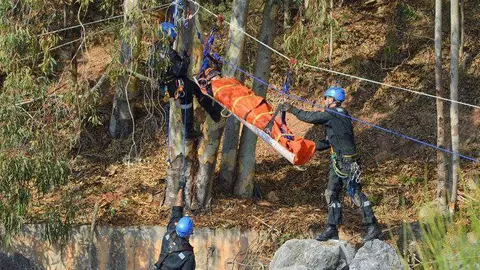 simulacro en el pantano del infierno
