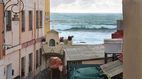 Vista del mar desde Fuente Caballos temporal