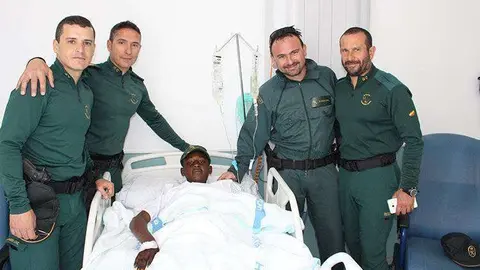 geas migrante rescatado guardia civil hospital said berry
