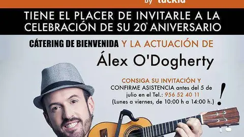 CARTEL 20 ANIVERSARIO CASINO o'dogherty