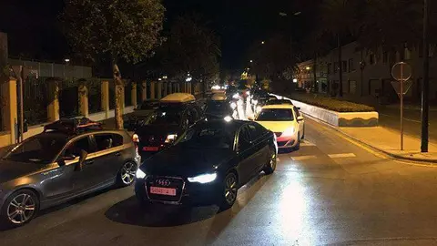 atasco tr&aacute;fico colapso retenci&oacute;n